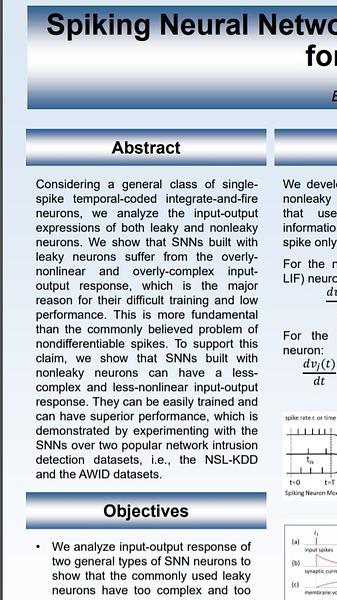 Spiking Neural Networks with Single-Spike Temporal-Coded Neurons for Network Intrusion Detection