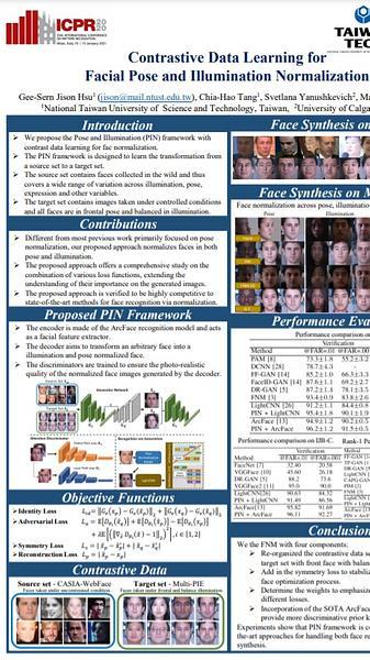 Contrastive Data Learning for Facial Pose and Illumination Normalization