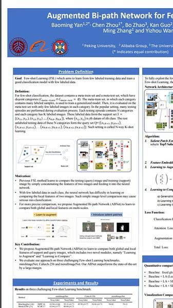 Augmented Bi-path Network for Few-shot Learning