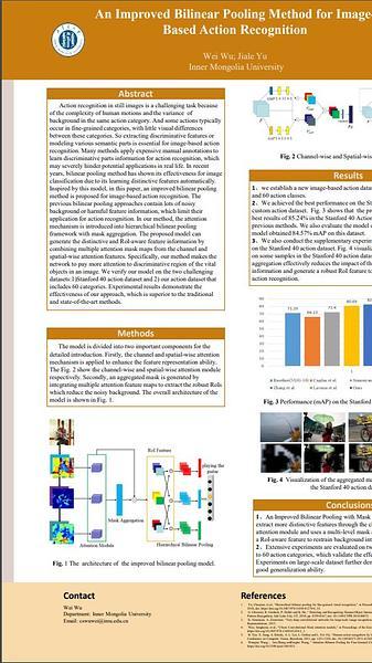 An Improved Bilinear Pooling Method for Image- Based Action Recognition