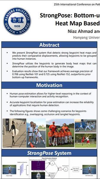 StrongPose: Bottom-up and Strong Keypoint Heat Map Based Pose Estimation