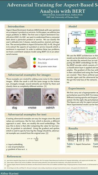 Adversarial Training for Aspect-Based Sentiment Analysis with BERT