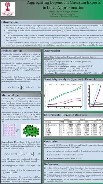 Aggregating Dependent Gaussian Experts in Local Approximation