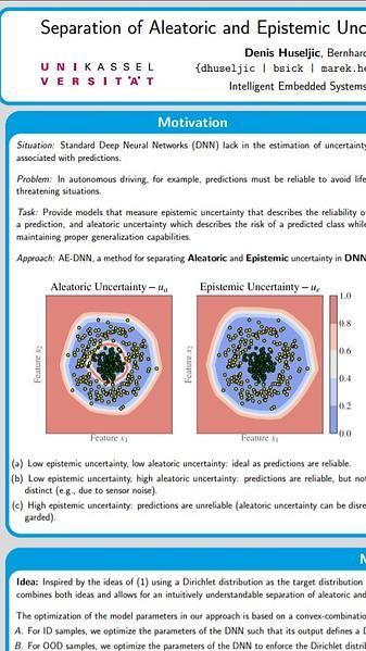 Separation of Aleatoric and Epistemic Uncertainty in Deterministic Deep Neural Networks