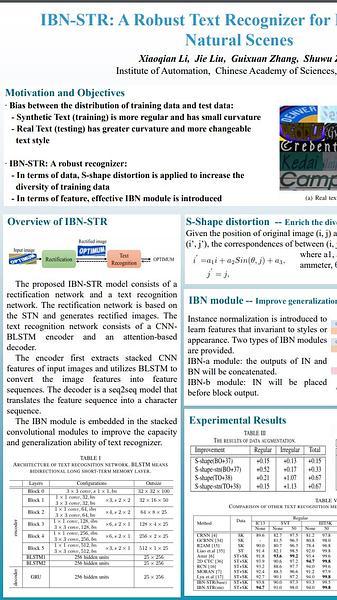 IBN-STR: A Robust Text Recognizer for Irregular Text in Natural Scenes