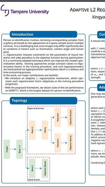 Adaptive L2 Regularization in Person Re-Identification