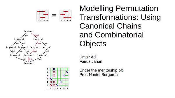Modelling Mathematical Permutation Transformations: Using Canonical Chains and Combinatorial Objects