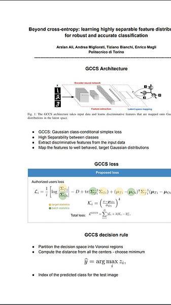 Beyond cross-entropy: learning highly separable feature distributions for robust and accurate classification