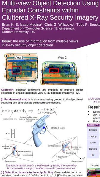 Multi-view Object Detection Using Epipolar Constraints within Cluttered X-ray Security Imagery