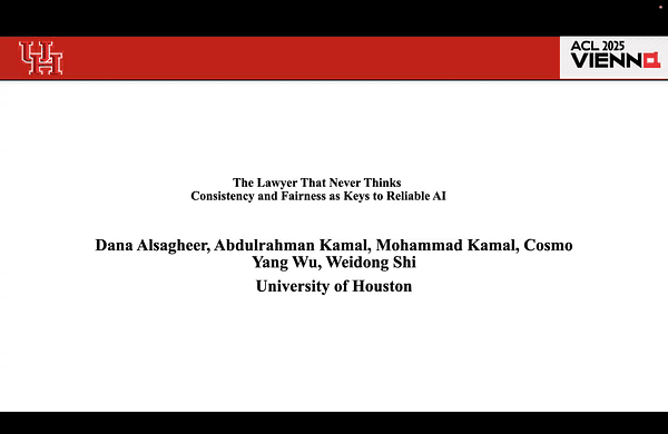 The Lawyer That Never Thinks: Consistency and Fairness as Keys to Reliable AI