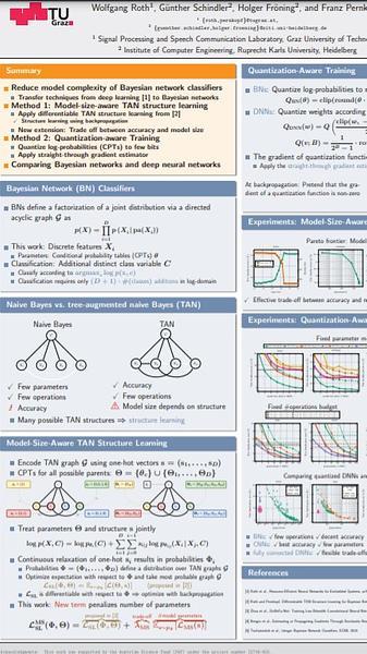 On Resource-Efficient Bayesian Network Classifiers and Deep Neural Networks