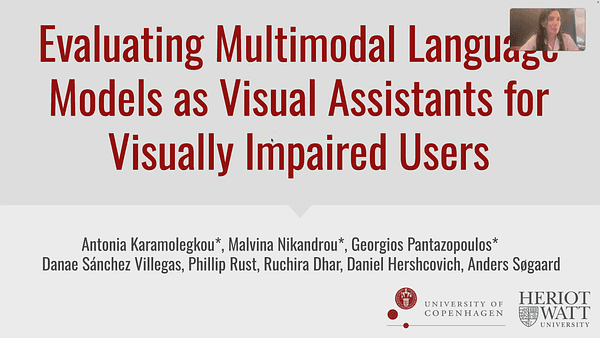 Evaluating Multimodal Language Models as Visual Assistants for Visually Impaired Users