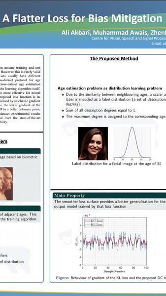 A Flatter Loss for Bias Mitigation in Cross-dataset Facial Age Estimation