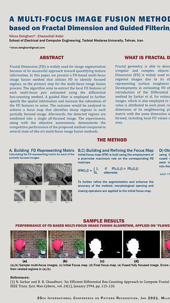 A Multi-Focus Image Fusion Method based on Fractal Dimension and Guided Filtering