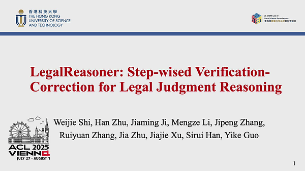 LegalReasoner: Step-wised Verification-Correction for Legal Judgment Reasoning