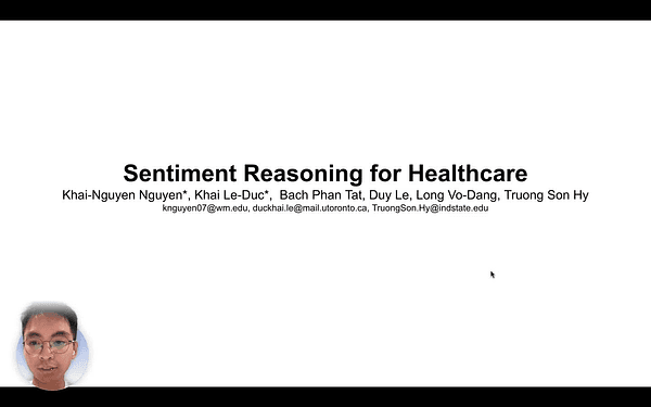 Sentiment Reasoning for Healthcare
