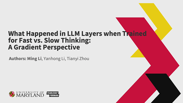 What Happened in LLMs Layers when Trained for Fast vs. Slow Thinking: A Gradient Perspective
