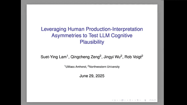 Leveraging Human Production-Interpretation Asymmetries to Test LLM Cognitive Plausibility