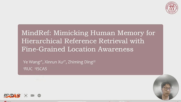 MindRef: Mimicking Human Memory for Hierarchical Reference Retrieval with Fine-Grained Location Awareness