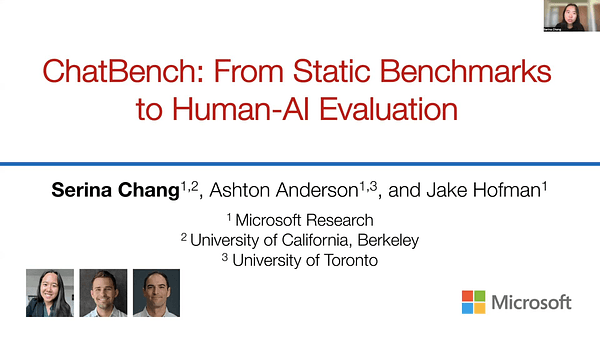ChatBench: From Static Benchmarks to Human-AI Evaluation
