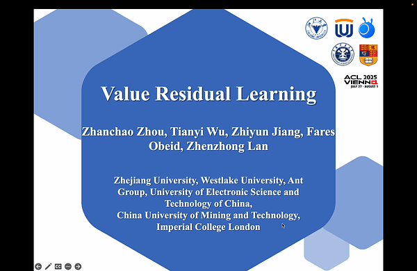 Value Residual Learning