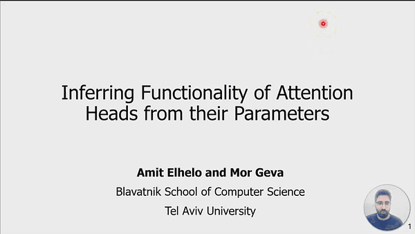 Inferring Functionality of Attention Heads from their Parameters