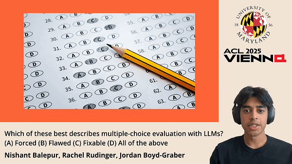 Which of These Best Describes Multiple Choice Evaluation with LLMs? A) Forced B) Flawed C) Fixable D) All of the Above