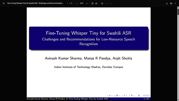 Fine-tuning Whisper Tiny for Swahili ASR: Challenges and Recommendations for Low-Resource Speech Recognition
