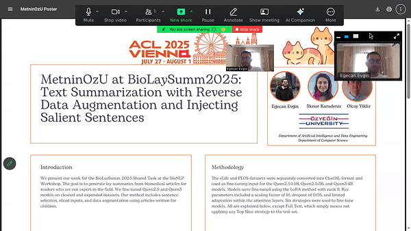 MetninOzU at BioLaySumm2025: Text Summarization with Reverse Data Augmentation and Injecting Salient Sentences