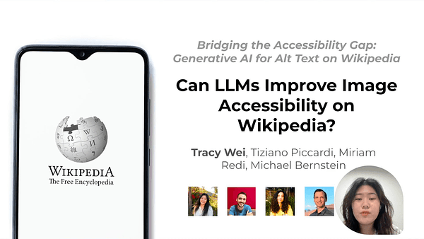 Can LLMs Improve Image Accessibility on Wikipedia?