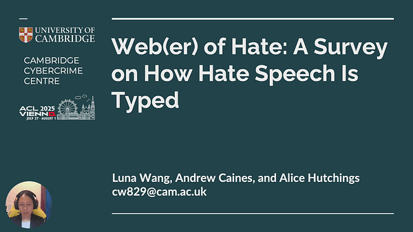 Web(er) of Hate: A Survey on How Hate Speech Is Typed