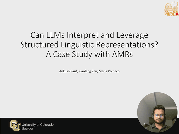 Can LLMs Interpret and Leverage Structured Linguistic Representations? A Case Study with AMRs