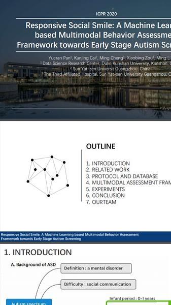 Responsive Social Smile: A Machine Learning based Multimodal Behavior Assessment Framework towards Early Stage Autism Screening