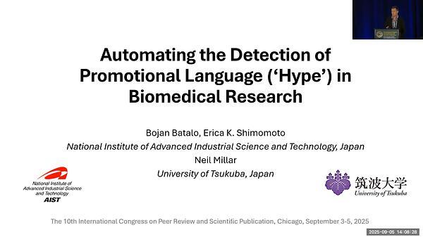 Automating the Detection of Promotional (Hype) Language in Biomedical Research