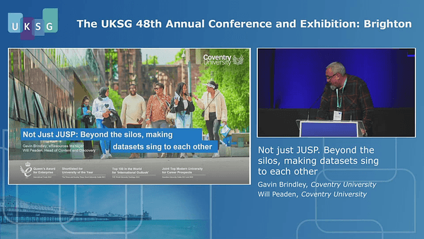 Not just JUSP. Beyond the silos, making datasets sing to each other