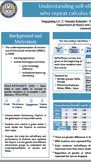 Understanding self-efficacy and performance of students who repeat calculus-based introductory Physics courses