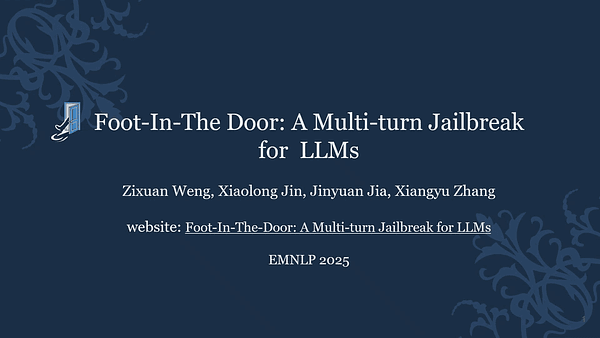Foot-In-The-Door: A Multi-turn Jailbreak for LLMs