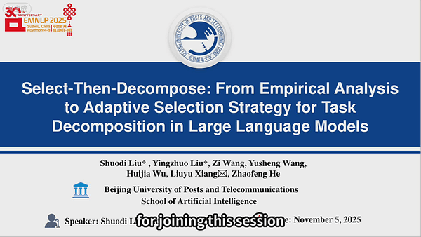 Select-Then-Decompose: From Empirical Analysis to Adaptive Selection Strategy for Task Decomposition in Large Language Models