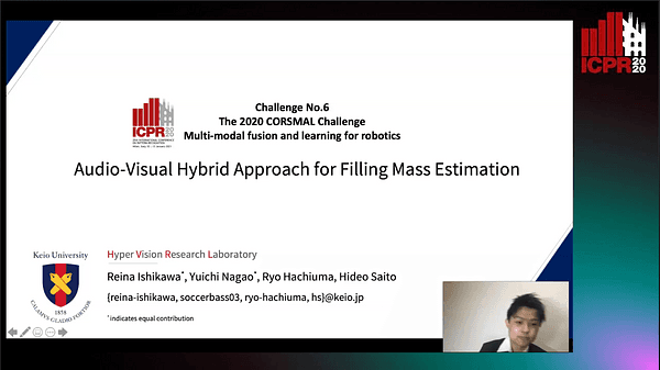 Audio-Visual Hybrid Approach for Filling Mass Estimation