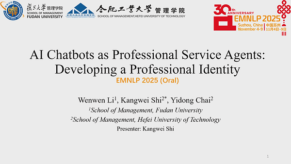 AI Chatbots as Professional Service Agents: Developing a Professional Identity