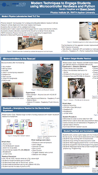 Modern Techniques to Engage Students using Microcontroller Hardware and Python