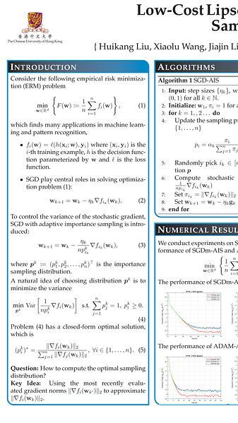 Low-Cost Lipschitz-Independent Adaptive Importance Sampling of Stochastic Gradients