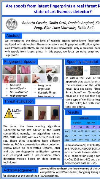 Are Spoofs From Latent Fingerprints A Real Threat For The Best State-of-art Liveness Detectors?