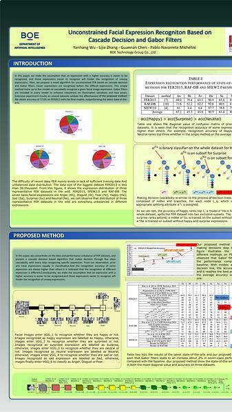 Unconstrained Facial Expression Recogniton Based on Cascade Decision and Gabor Filters