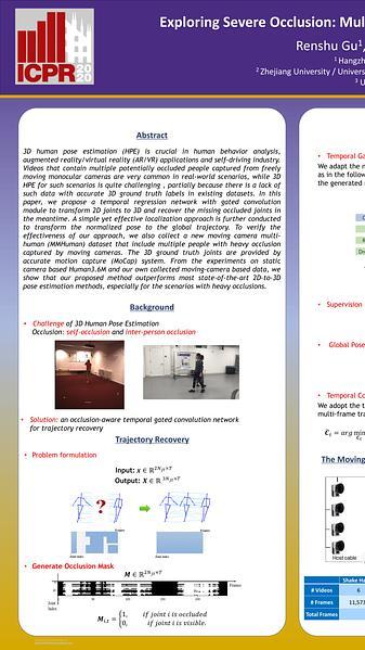 Exploring Severe Occlusion: Multi-Person 3D Pose Estimation with Gated Convolution