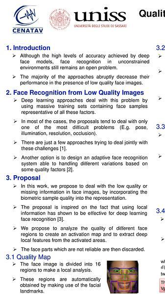 Quality-based Representation for Unconstrained Face Recognition