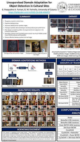 Unsupervised Domain Adaptation For Object Detection in Cultural Sites