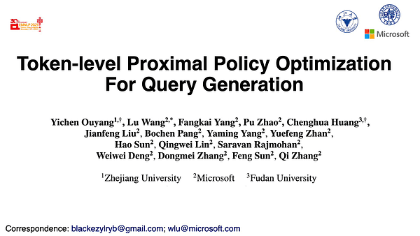 Token-level Proximal Policy Optimization for Query Generation