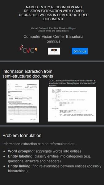 Named Entity Recognition and Relation Extraction with Graph Neural Networks in Semi Structured Documents