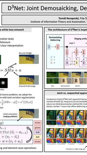 D3Net: Joint Demosaicking, Deblurring and Deringing